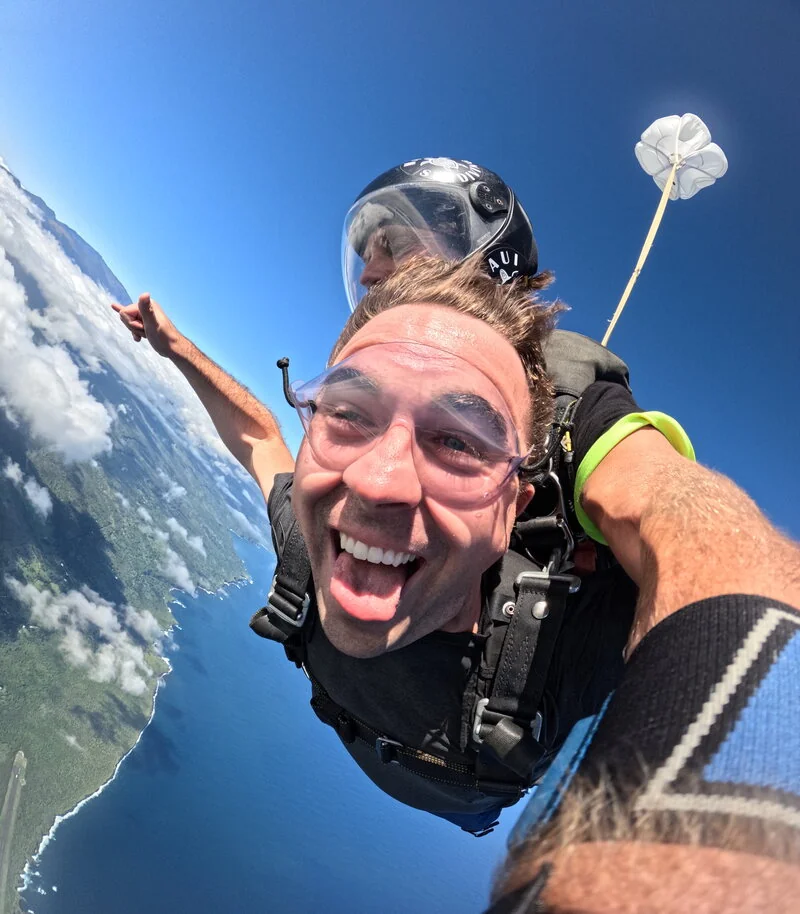 Skydiving adventure over Maui