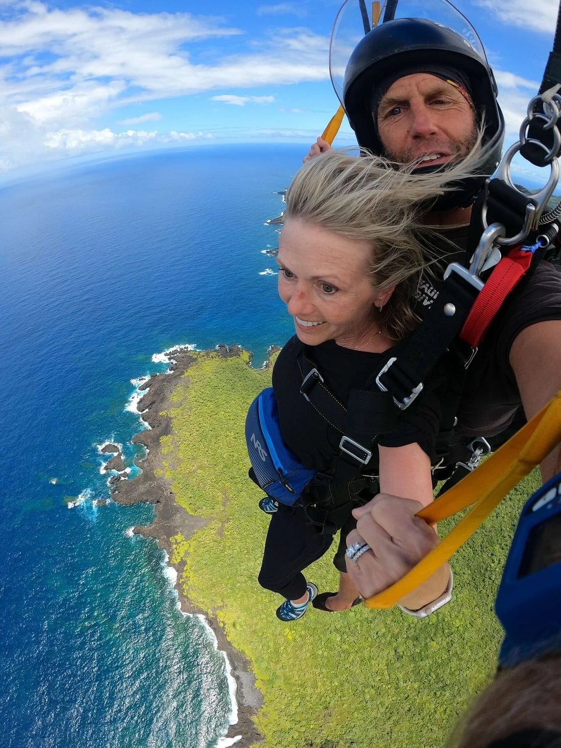 Skydiving over Maui